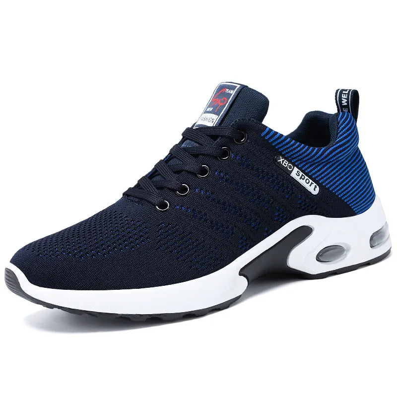 Chaussures hommes 2025 nouvelle tendance chaussures pour hommes respirant à lacets chaussures de course version coréenne chaussures de sport légères et décontractées