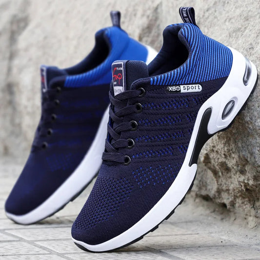 Chaussures hommes 2025 nouvelle tendance chaussures pour hommes respirant à lacets chaussures de course version coréenne chaussures de sport légères et décontractées