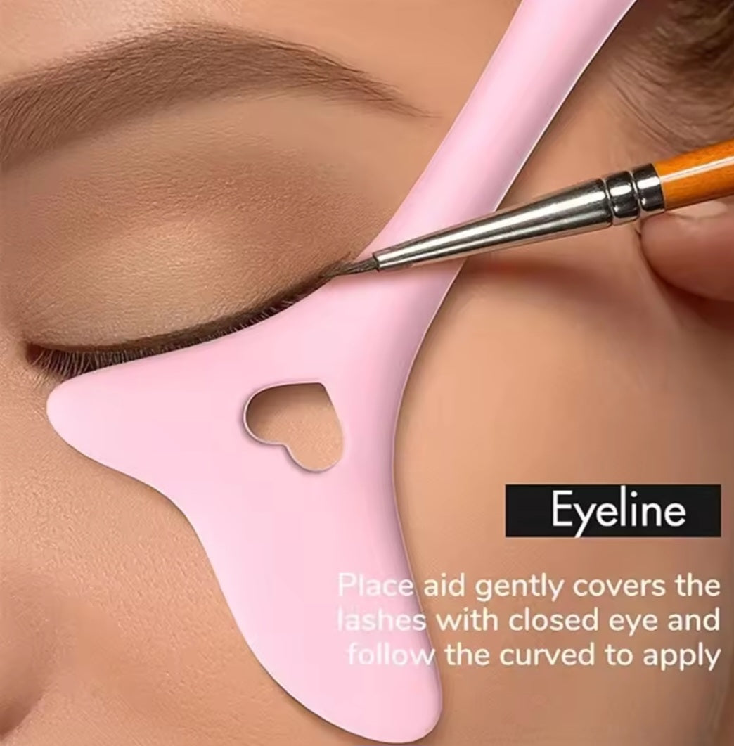 Pochoir pour Eyeliner en Silicone pour Eyeliner - Aide Au Maquillage Des Yeux